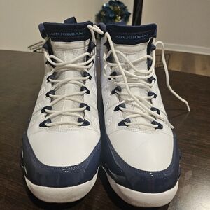 Air Jordan White and Blue Sneakers